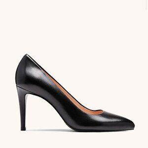 Inez Alta Pumps, Classic Leather 3.5" Heel Pumps, Black, Size 8, NEW